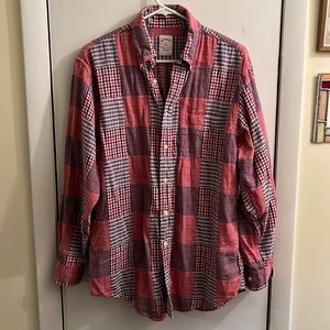 Brooks Brothers patchwork pattern button up men’s medium